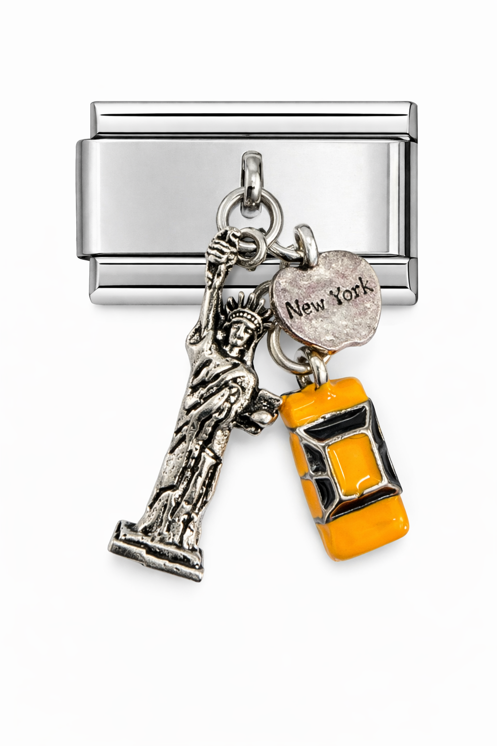 Silver NY New York Pendant / Dangle