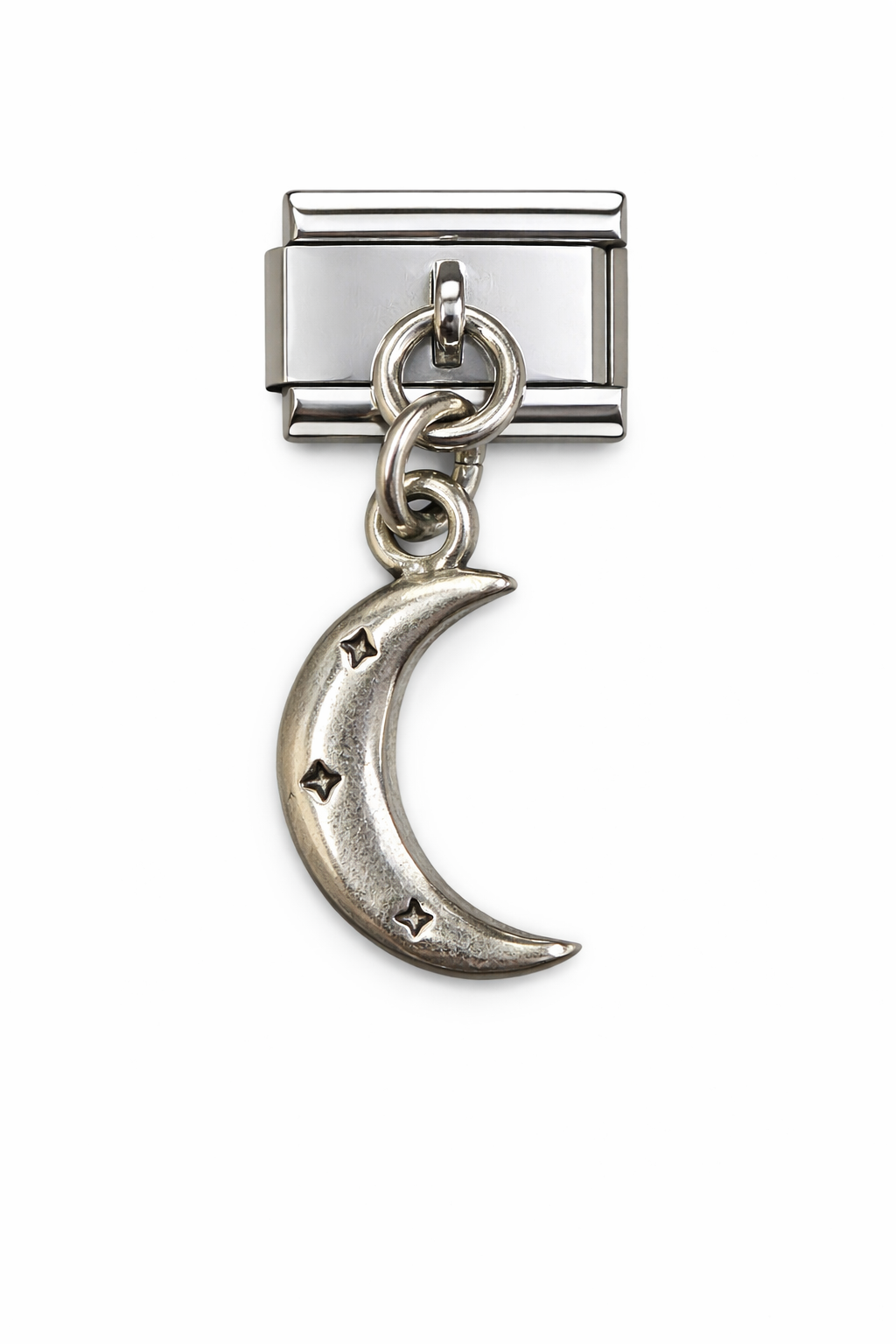 Silver Moon Pendant Dangle