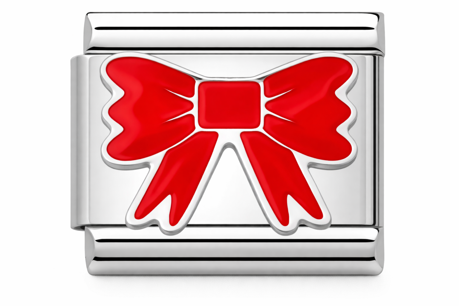 Silver Red Bow