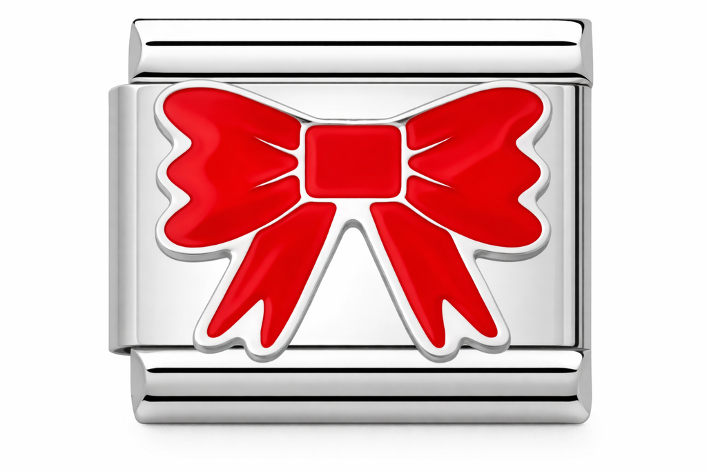 Silver Red Bow