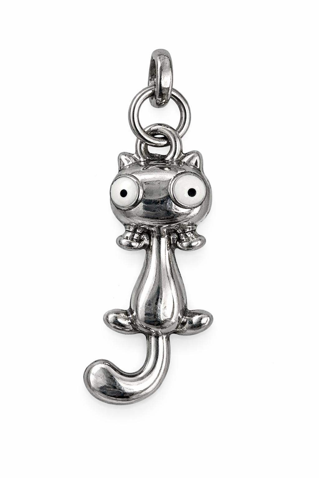 Silver Cat Pendant / dangle