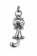 Silver Cat Pendant / dangle