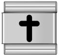 Silver Black Cross