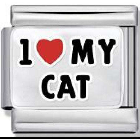 Silver I Love (Heart) My Cat