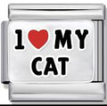 Silver I Love (Heart) My Cat