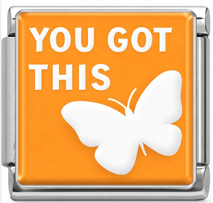 Silver with Orange You Got This