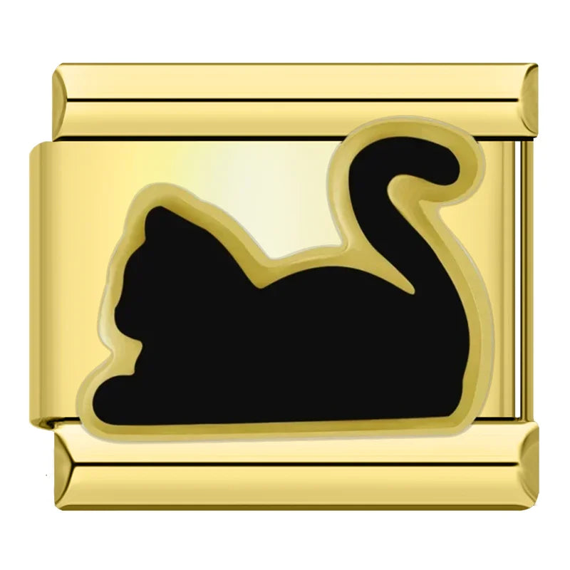 Gold Black Cat
