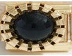 Black Round Bling