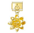 Gold Flower Pendant / Dangle