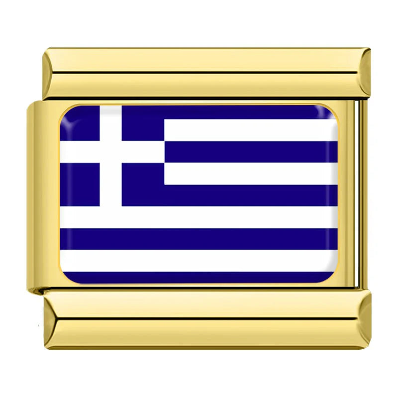 Gold Greece (Greek) Flag