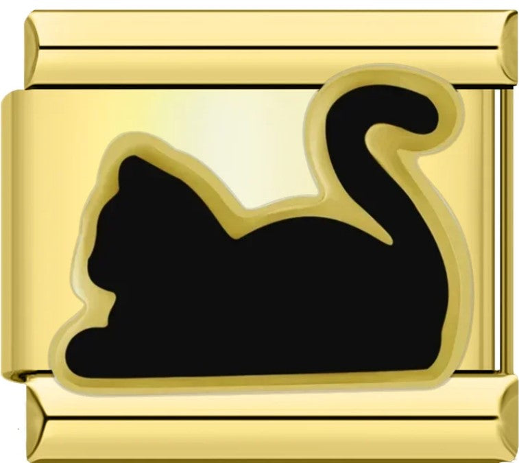 Gold Black Cat
