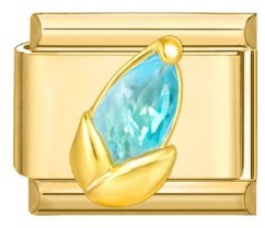 Gold Blue Rose Bud