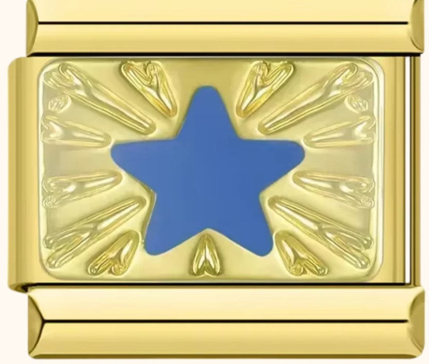 Gold Etched Star