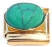 Gold Green Rock Gem