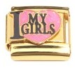 Gold I Heart My Girls