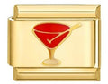 Gold Red Martini