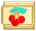 Gold Three Cherries