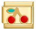 Gold Two Cherries