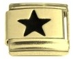 Gold with Black Star