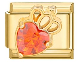 Gold Bling Heartcrown