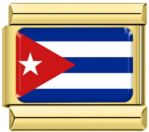 Gold Cuba (Cuban) Flag