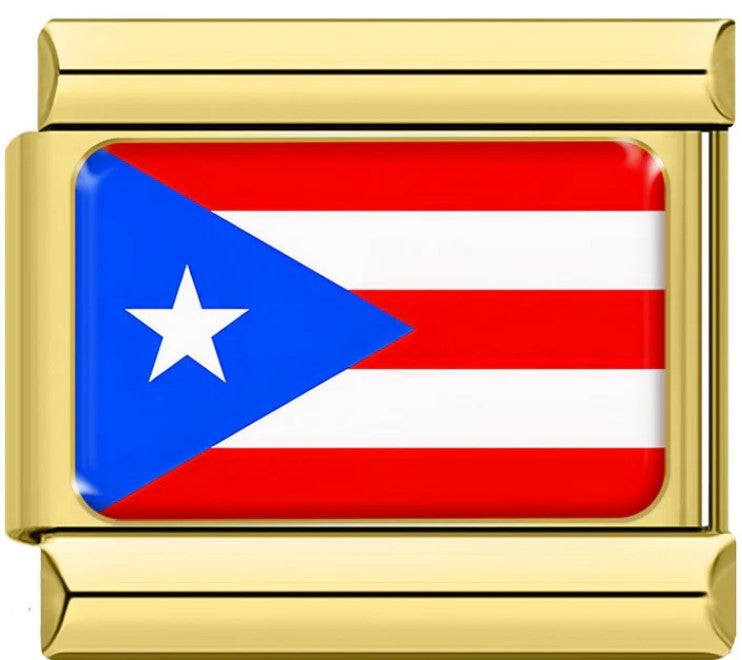 Gold Puerto Rico (Puerto Rican) Flag