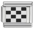 Silver Checkered Flag