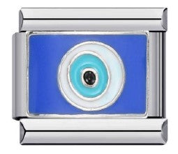 Silver Flat Funny Evil Eye