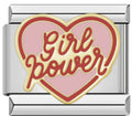 Silver Girl Power Heart