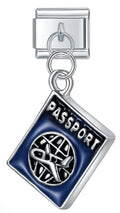 Silver Passport Travel Pendant / Dangle