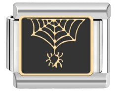 Silver Spider with Web