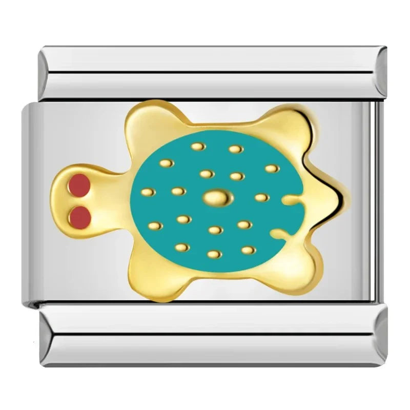 Silver Teal Turtle