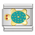 Silver Teal Turtle